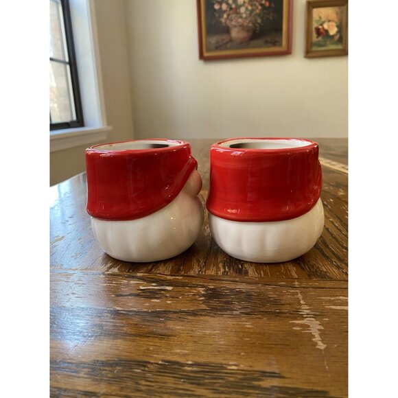 Set Of 2 Red & White Gnome Ceramic Mugs - Picture 5 of 7